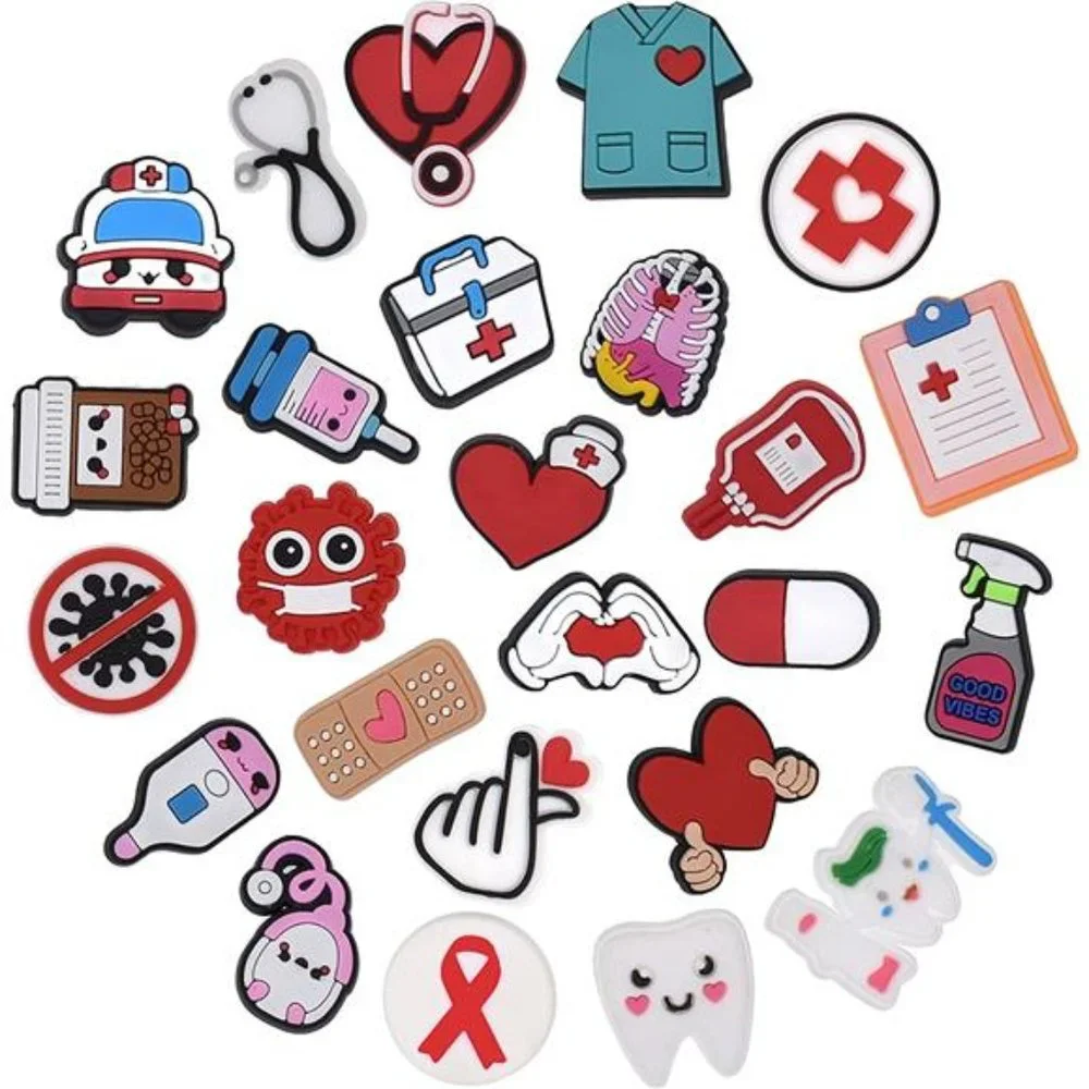 26 pcs Doctor/Nurse shoe Charms For Crocs - Picture 2 of 6